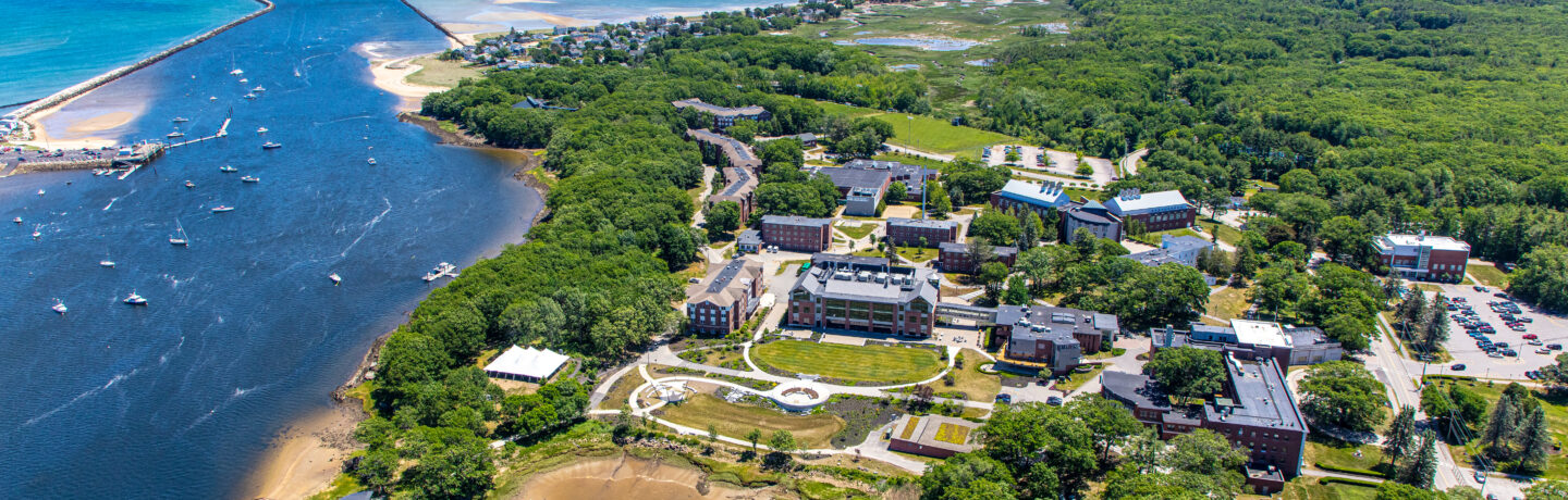 Aerial view of the Biddeford Campus