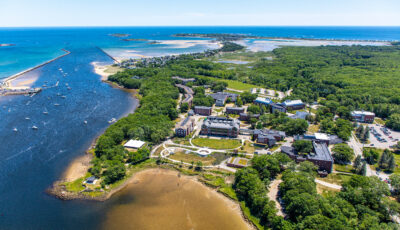 Aerial view of the Biddeford Campus