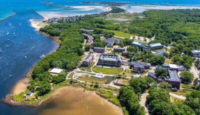Aerial view of the Biddeford Campus